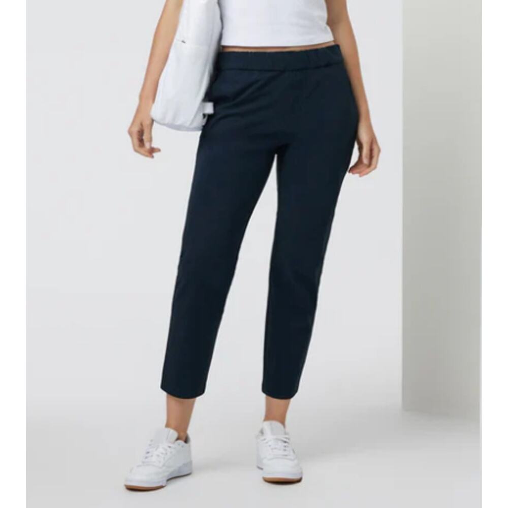 Vuori Miles Navy Cropped Ankle Pants